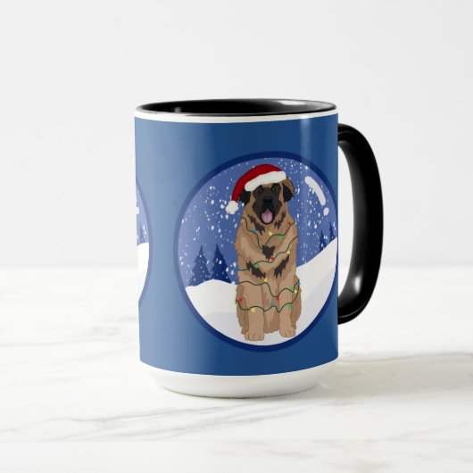 Christmas Leonberger Tasse (VorderseiteRechts)