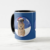 Christmas Leonberger Tasse (Vorderseite Links)
