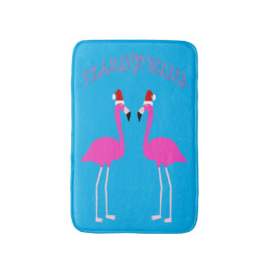 Christmas Lesbian Flamingos Flamingo Belles Badematte