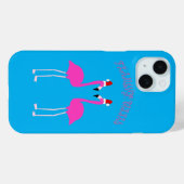Christmas Lesbian Flamingos Flamingo Belles Case-Mate iPhone Hülle (Rückseite (Horizontal))