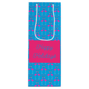 Christmas Lesbian Flamingos Flamingo Belles Custom Geschenktüte Für Weinflaschen