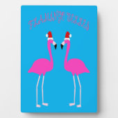 Christmas Lesbian Flamingos Flamingo Belles Fotoplatte (Vorderseite)