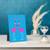Christmas Lesbian Flamingos Flamingo Belles Fotoplatte (Seite)