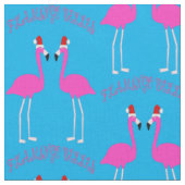 Christmas Lesbian Flamingos Flamingo Belles Stoff (Nahaufnahme)