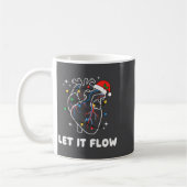 Christmas Let It Flow Cardiac Heart Funny Nurse Ho Kaffeetasse (Links)