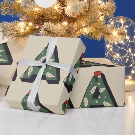 Christmas letter A Christmas Geschenkpapier (Feiertage)
