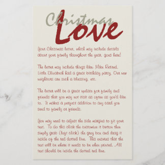 CHRISTMAS LETTER CUSTOM
