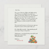 Christmas Letter From the Christmas Elf Einladung (Vorne/Hinten)