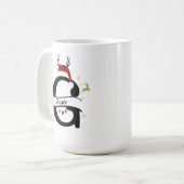 Christmas Letter G Alphabet Kaffeetasse (Vorderseite Links)
