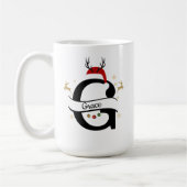 Christmas Letter G Alphabet  Kaffeetasse (Links)
