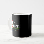 Christmas Letter J For Jesus Christian Candy Cane  Kaffeetasse (Vorderseite Links)