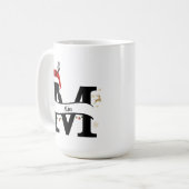 Christmas Letter M Alphabet Kaffeetasse (Vorderseite Links)