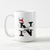 Christmas Letter N Alphabet Kaffeetasse (Links)