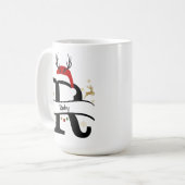Christmas Letter R Alphabet  Kaffeetasse (Vorderseite Links)
