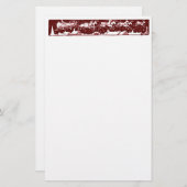 Christmas Letter Santa Holiday Red Stationery Briefpapier (Vorne/Hinten)