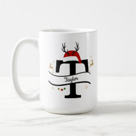 Christmas Letter T Alphabet  Kaffeetasse