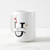 Christmas Letter U Alphabet Kaffeetasse (Vorderseite Links)