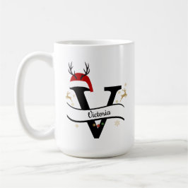 Christmas Letter V Alphabet  Kaffeetasse
