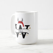 Christmas Letter W Alphabet Kaffeetasse (Vorderseite Links)