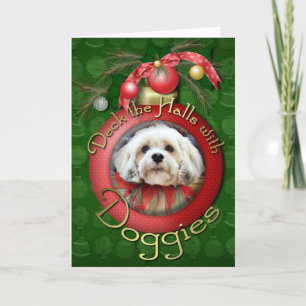 Christmas - Lhasa Apso - Muffie Feiertagskarte