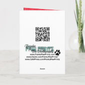 Christmas - Lhasa Apso - Solo Feiertagskarte (Rückseite)