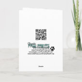 Christmas - Lhasa Apso - Solo Feiertagskarte (Rückseite)