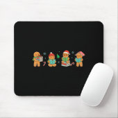 Christmas Library Gingerbread Man Books Lover Book Mousepad (Mit Mouse)