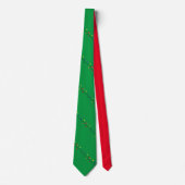 Christmas Light Bulb String Green & Red Neck Tie Krawatte (Vorderseite)
