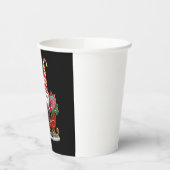 Christmas Light Gnome Santa Claus Riding Sleigh Hi Pappbecher (Links)