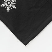 Christmas Light Reindeer Santa Hat Boston Terrier  Fleecedecke (Ecke)