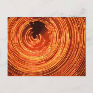 Christmas Light Swirl Postcard Feiertagspostkarte