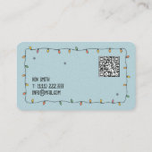 ☃️Christmas Lighting QR Vcard Visitenkarte (Rückseite)
