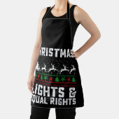 Christmas Lights And Equal Rights Feminist Schürze (InSitu)