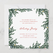Christmas Lights and Greenery Einladung (Vorderseite)