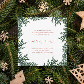 Christmas Lights and Greenery Einladung