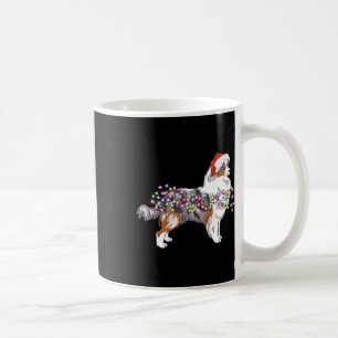 Christmas Lights Australian Shepherd Dog Niedlich Kaffeetasse