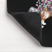 Christmas Lights Australian Shepherd Dog Niedlich Mousepad (Ecke)