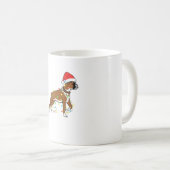 Christmas Lights Boxer Dog Lover Funny Geschenk Kaffeetasse (VorderseiteRechts)