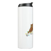 Christmas Lights Boxer Dog Lover Funny Geschenk Thermosbecher (Nach links gedreht)