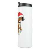 Christmas Lights Boxer Dog Lover Funny Geschenk Thermosbecher (Nach rechts gedreht)