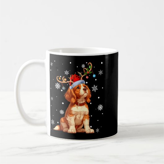 Christmas Lights Cavalier King Charles Spaniel Xma Kaffeetasse (Links)