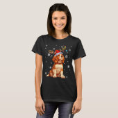 Christmas Lights Cavalier King Charles Spaniel Xma T-Shirt (Vorne ganz)