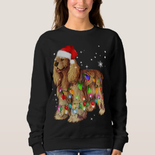 Christmas Lights Cocker Spaniel Dog Sweatshirt