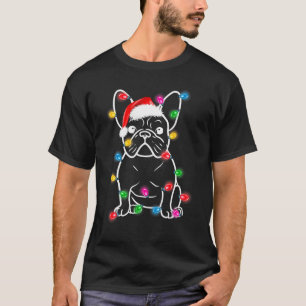 Christmas Lights Dog - French Bulldog T-Shirt
