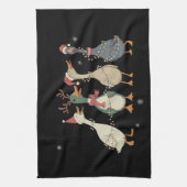 Christmas Lights Ducks Funny Animals Farm Lover Geschirrtuch (Vertikal)