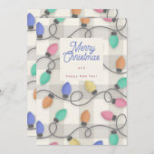 Christmas lights einladung (Vorne/Hinten)