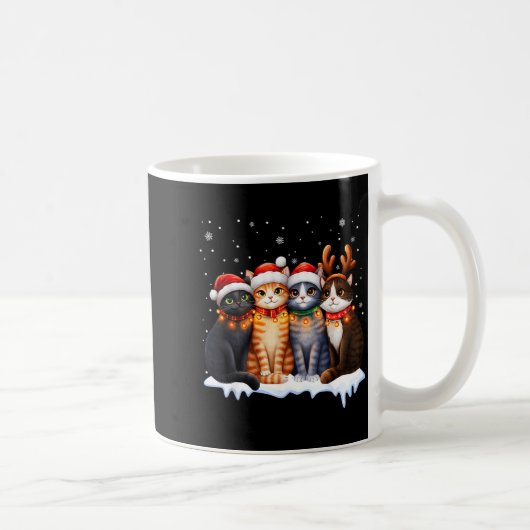 Christmas Lights For Cat Lovers Xmas Kaffeetasse (Rechts)
