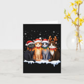 Christmas Lights For Cat Lovers Xmas  Karte (Gelbe Blume)