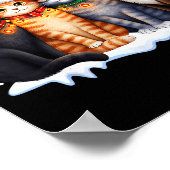 Christmas Lights For Cat Lovers Xmas Poster (Ecke)