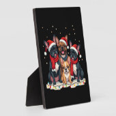 Christmas Lights French Bulldogs Xmas Frenchie Dog Fotoplatte (Seite)